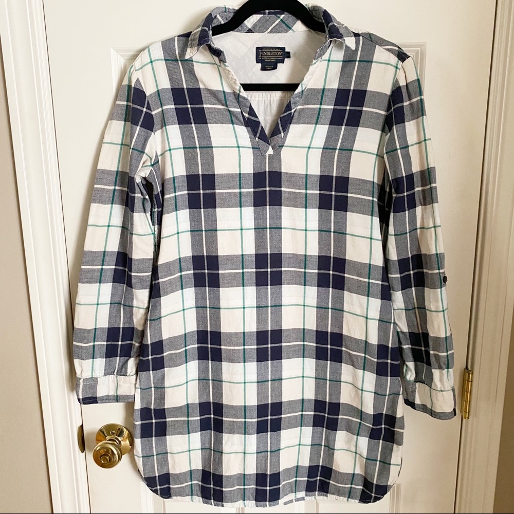 Pendleton flannel tunic dress